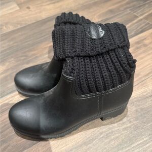 Moncler Black Winter & Rain Boots